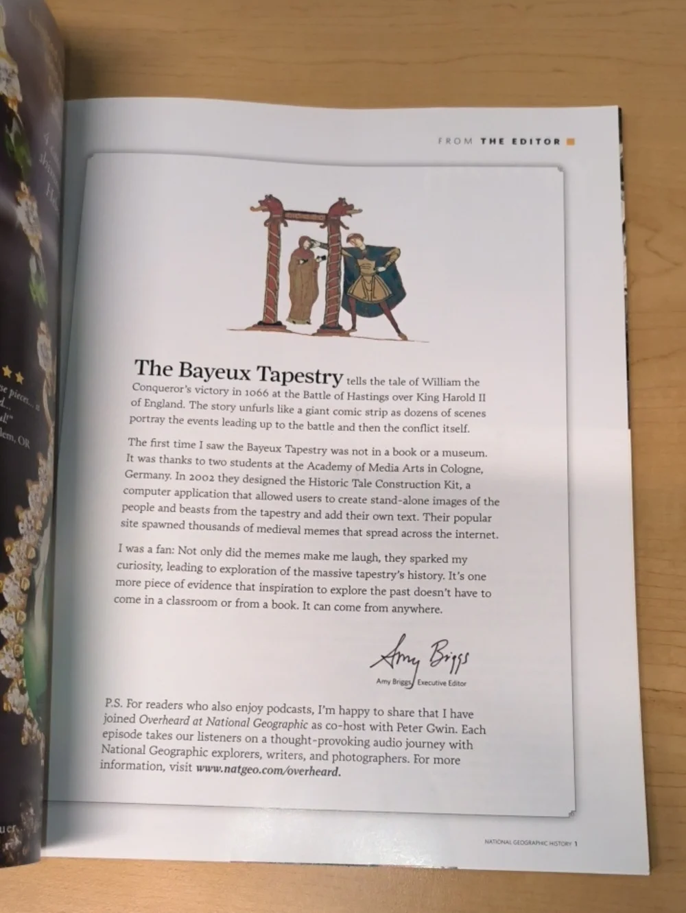 National Geographic History Magazine Medieval Conquest Tale Of Bayeux Tapestry